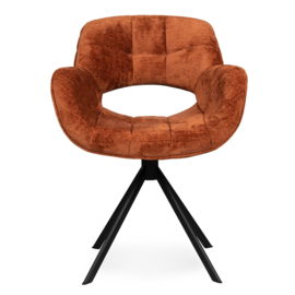 Link Dining Chair Berge 3032 Rust Fabric