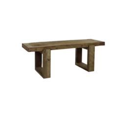 ANDALUCIA - bank - gerecycleerd hout - L 120 x W 40 x H 45 cm - naturel
