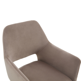 Eetkamerstoel Tess – Velvet Taupe (Set van 2)