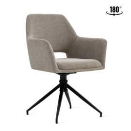 Eetkamerstoel Tess – Linnen Taupe (Set van 2)