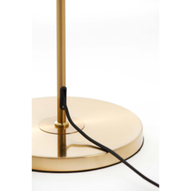 Vloerlamp Ø30x160 cm MEDINA glas amber+goud