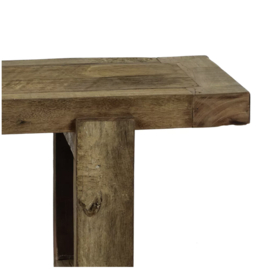 ANDALUCIA - bank - gerecycleerd hout - L 240 x W 40 x H 45 cm - naturel