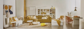 VERONA - rek 2 schappen - kalkpleister / acacia hout - L 45 x W 40 x H 90 cm - gebroken wit 40170-OWH-2