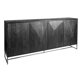 Onyx dressoir 4 drs Black/Black - PTMD