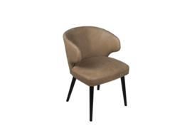 Fiori Taupe terra leather dining chair