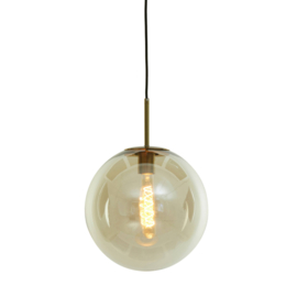 Hanglamp Ø40 cm MEDINA antiek brons+glas amber