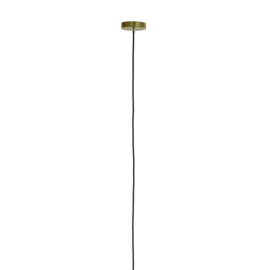 Hanglamp Ø48 cm MEDINA antiek brons+glas amber