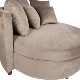 Fauteuil Fayen Velvet Zand / 5 kussens - Ptmd collection