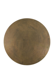 Salontafel Ø85x40 cm RETIRO ruw antiek brons-mat zwart