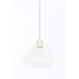 Hanglamp 3L 94x26x19 cm BISHO glas helder+crème