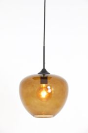 Hanglamp Ø30x25 cm MAYSON glas bruin-zwart