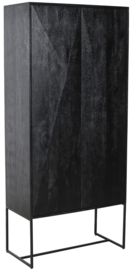 Onyx cabinet black 2 drs - PTMD