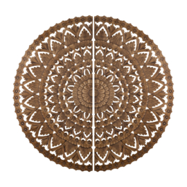 Willian Brown MDF round wallpanel in 2 halfs