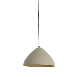 Hanglamp Ø32x20 cm ELIMO mat licht grijs