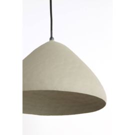 Hanglamp Ø40x25 cm ELIMO mat licht grijs