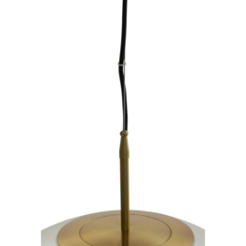 Hanglamp Ø48 cm MEDINA antiek brons+glas amber