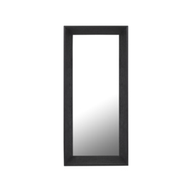 Chevar Black oak wood mirror rectangle S