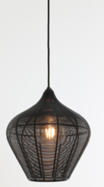 Hanglamp Ø27x29,5 cm ALVARO mat zwart