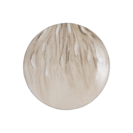 Maran Beige shiny iron wall panel round L