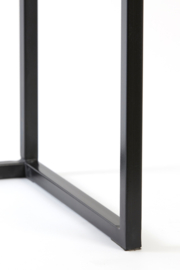 Side table S/2 100x30x70+120x40x82 cm BRYSON hout bruin-zwrt