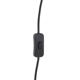 Wandlamp Ø31x31 cm LYRA naturel+mat zwart