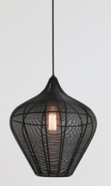 Hanglamp Ø36x40 cm ALVARO mat zwart