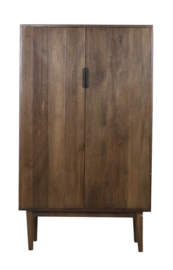 Kast 100x40x170 cm BITIKA hout donker bruin