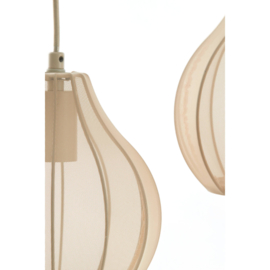 Hanglamp 5L 100x15x21,5 cm ELATI zand