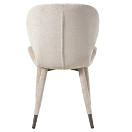 Thor beige diningchair aphrodite fabric leg - PTMD Collection