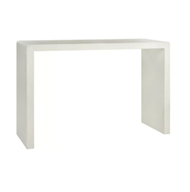 VERONA - console - kalkpleister - L 120 x W 40 x H 80 cm - gebroken wit