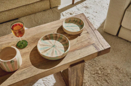 ANDALUCIA - bank - gerecycleerd hout - L 120 x W 40 x H 45 cm - naturel