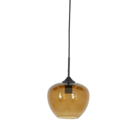 Hanglamp Ø23x18 cm MAYSON glas bruin-zwart