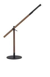 Bureaulamp LED 55x20x70 cm BALTUS zwart met hout