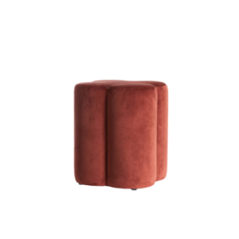 Poef 38x38x45 cm NALANI bordeaux
