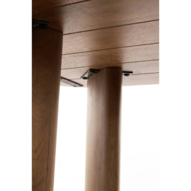 Eettafel 240x100x76 cm AYMARA hout donker bruin