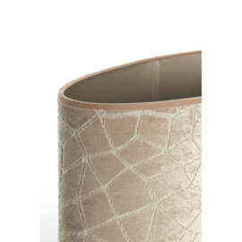 Kap ovaal recht smal 38-17,5-19 cm KASSEI beige