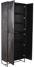 Onyx Cabinet black 4 drs - PTMD