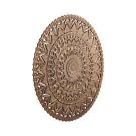 Willian Brown MDF round wallpanel carved L - 120cm