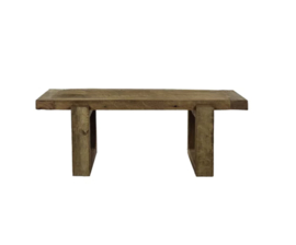 ANDALUCIA - bank - gerecycleerd hout - L 120 x W 40 x H 45 cm - naturel