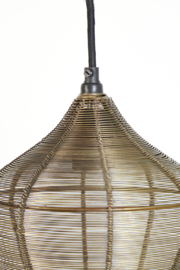 Hanglamp 5L 100x20x122 cm ALVARO antiek brons
