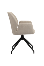 Eetkamerstoel Storm Beige Roterend