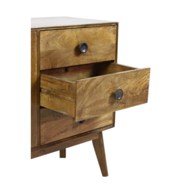 Kast 152x40x80 cm ESPITA hout olie bruin