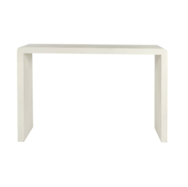 VERONA - console - kalkpleister - L 120 x W 40 x H 80 cm - gebroken wit