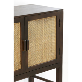 Kast 88x40x84 cm NIPOS mango hout donker bruin