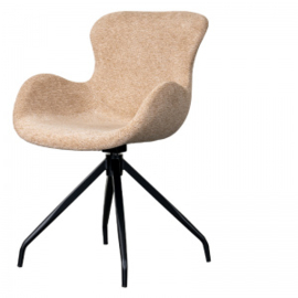 Eetkamertoel California Roterend Zand - Lifestyle Homecollection