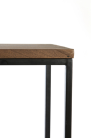 Side table S/2 100x30x70+120x40x82 cm BRYSON hout bruin-zwrt