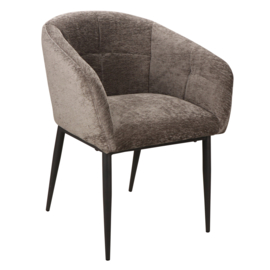 Jeno Anthracite Armchair Black legs