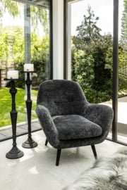 Fauteuil Donny Antraciet  - Ptmd Collection