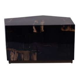 Rayn Petrified wood black coffeetable M