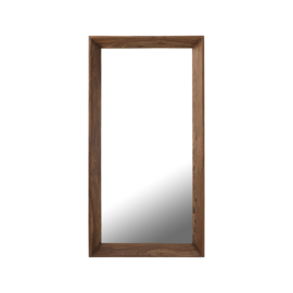 Chevar Brown sheesham wood mirror rectangle S